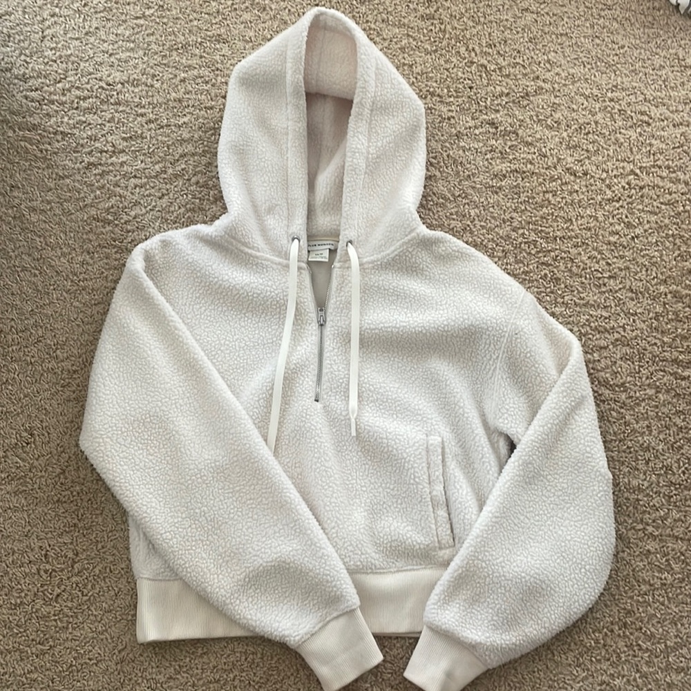 Club Monaco cream hoodie/sweater